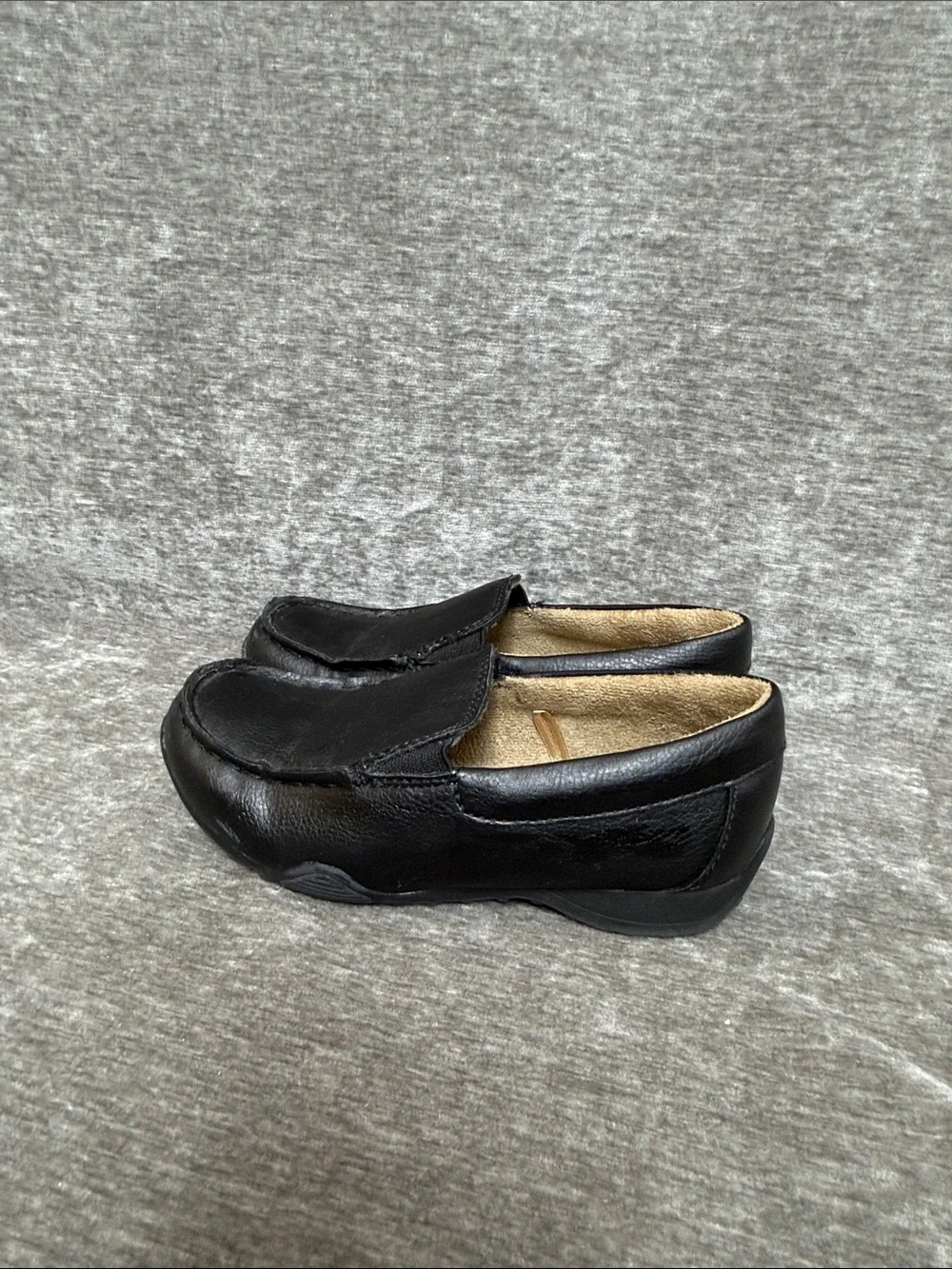 Place Black Men's Slip-On Driving Loafers